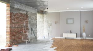 image d'un salon en travaux