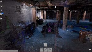pointcloud d'un sous sol en travaux